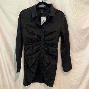 Forever 21. Large. Black shirt dress.